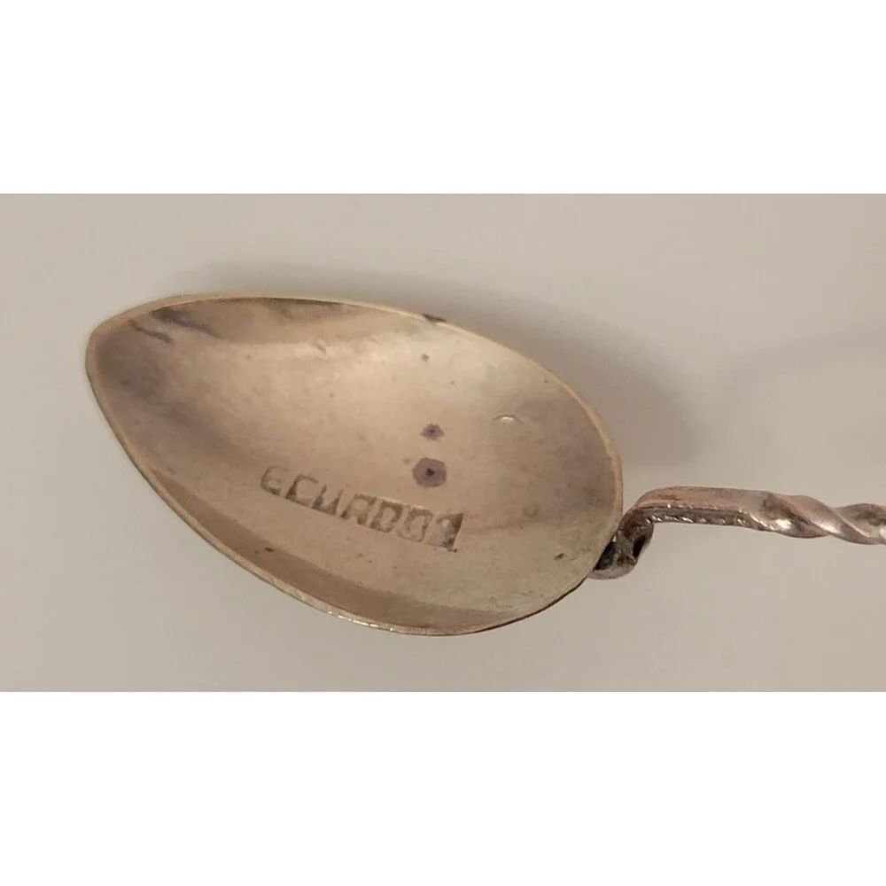 Ecuadorian Silver Plated Collectable Spoon - 1950s